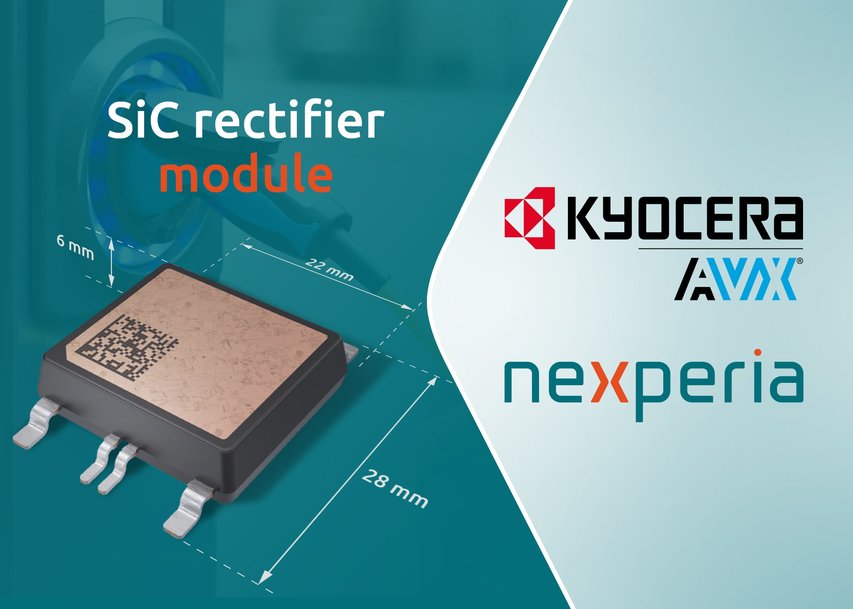 Nexperia partners with KYOCERA AVX Salzburg to produce a 650 V silicon carbide rectifier module for power applications